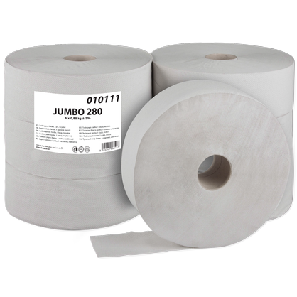 Toaletní papír JUMBO 280 šedý - 265 m